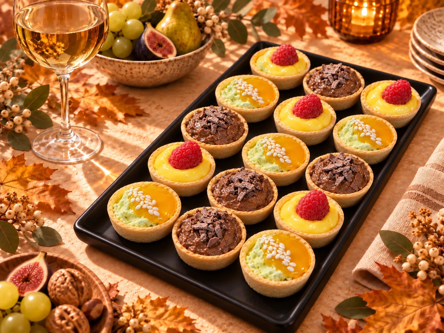 Assortiment de mini tartelettes sucrées x 30