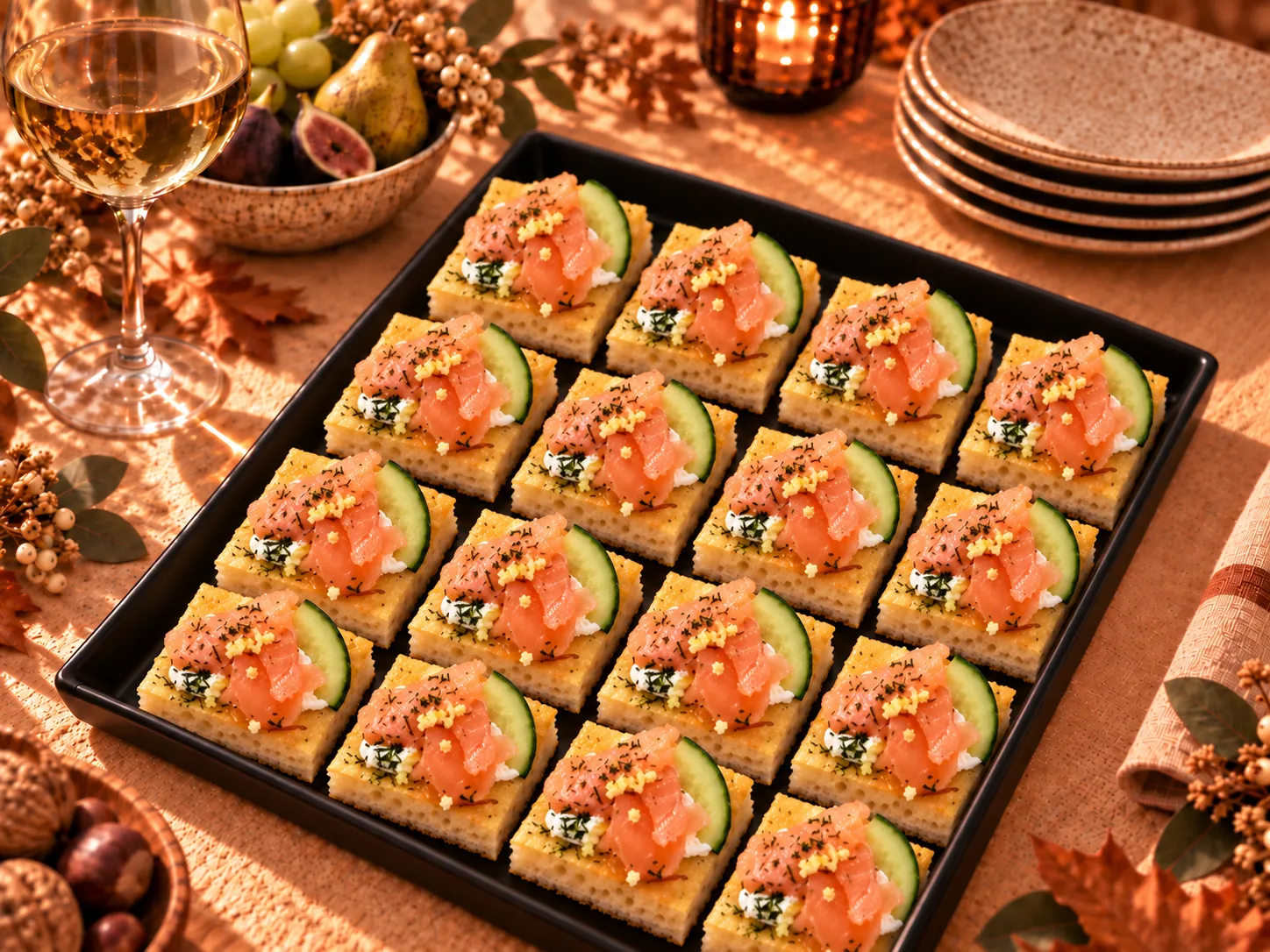 Focaccia Saumon 32 pièces