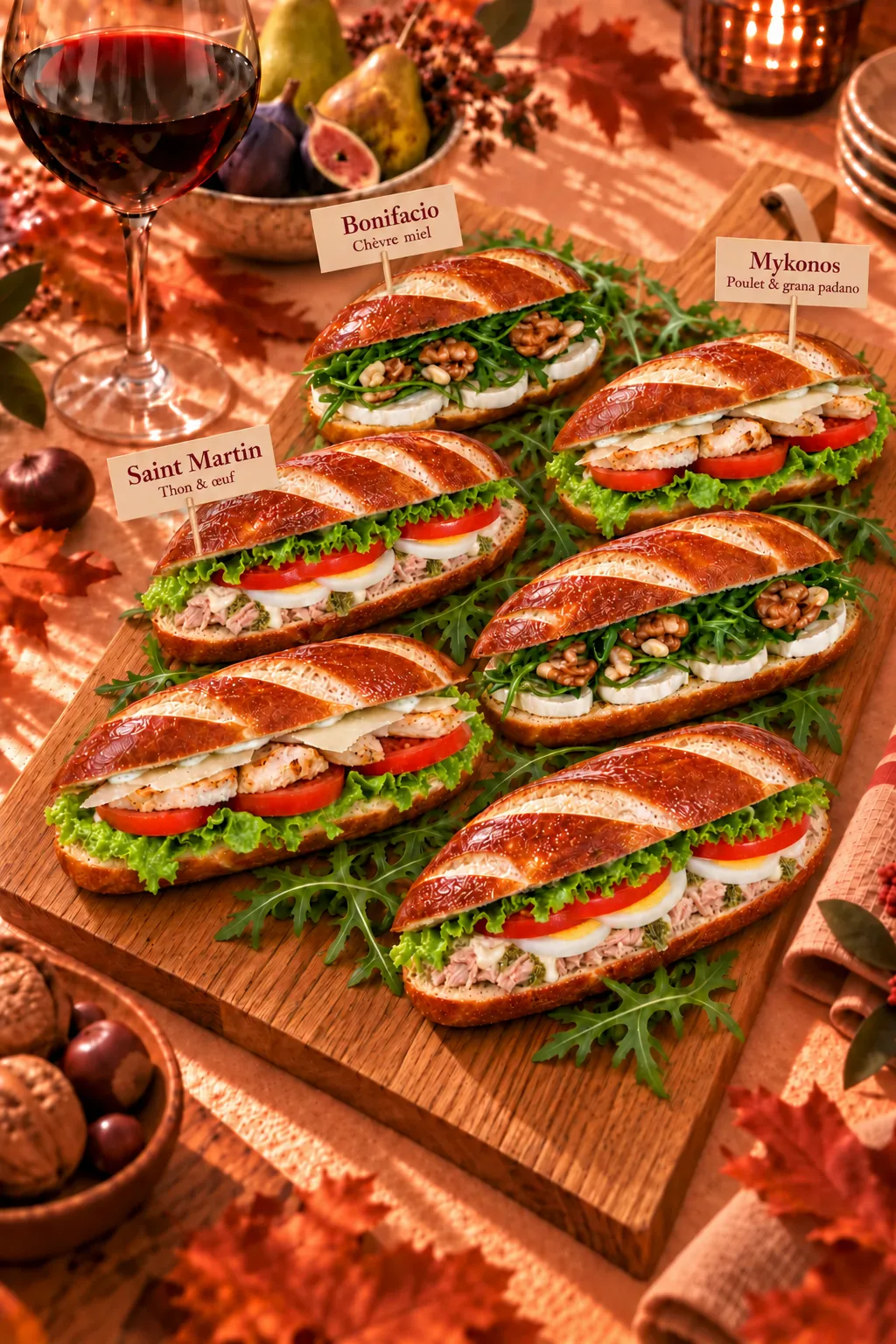 Planche mini Sandwichs 9 Personnes